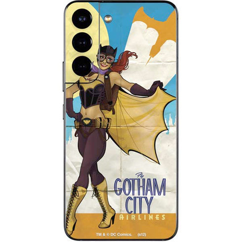 DC Comics Bombshells Batgirl- Fly Gotham City Airlines Galaxy S22 Skin
